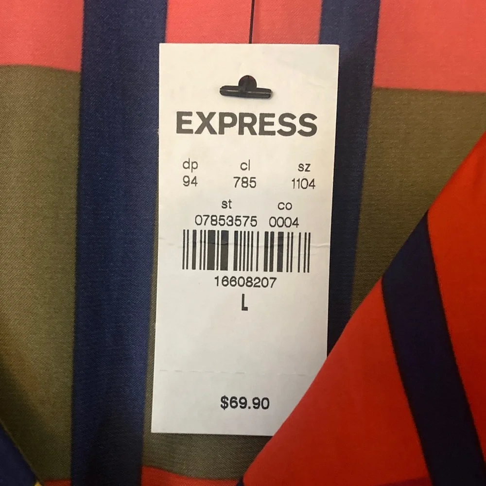 Express Multicolor Striped Dress NWT - Picture 5 of 8